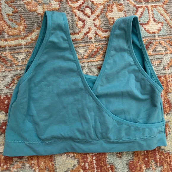 Vibrant teal wrap loungewear bra in size medium! - Picture 1 of 5
